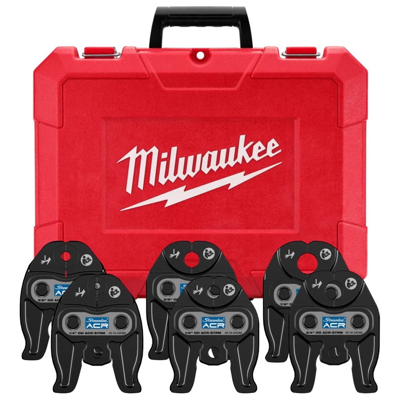 MILWAUKEE 1/4" - 7/8" STREAMLINE ACR Press Jaw Kit For M12 FORCE LOGIC Press Tool