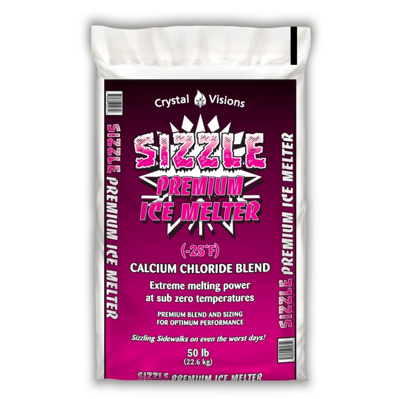 CRYSTAL VISIONS Sizzle Premium Ice Melter (50 lb Bag)