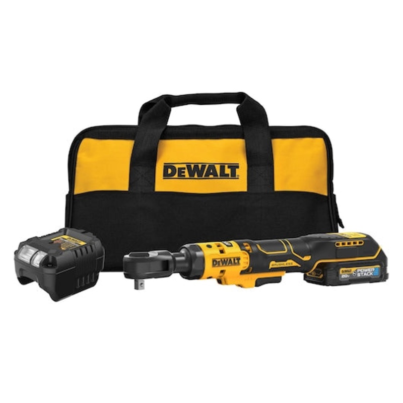 DEWALT 20V 3/8" Ratchet With DEWALT POWERSTACK