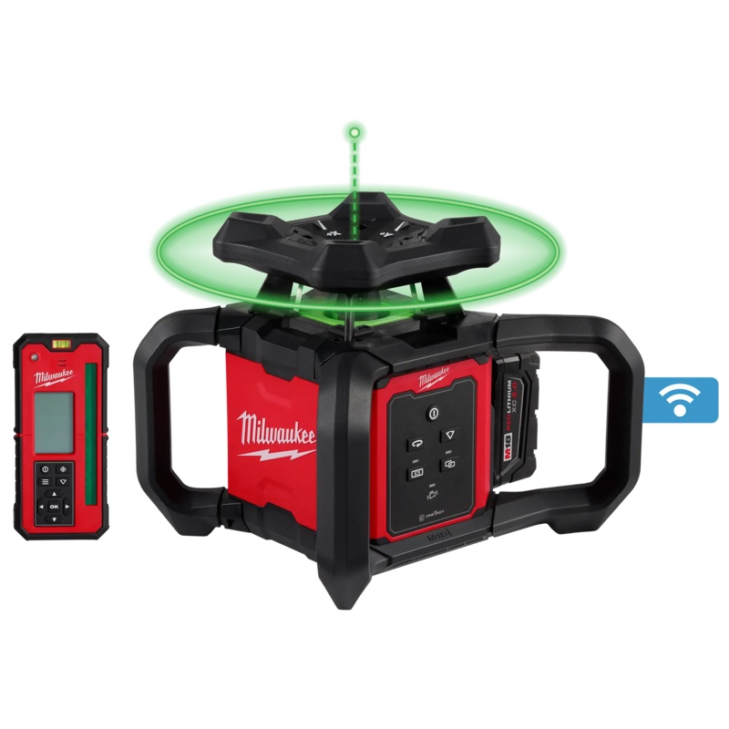 MILWAUKEE M18 Green Interior Rotary Laser Level Kit
