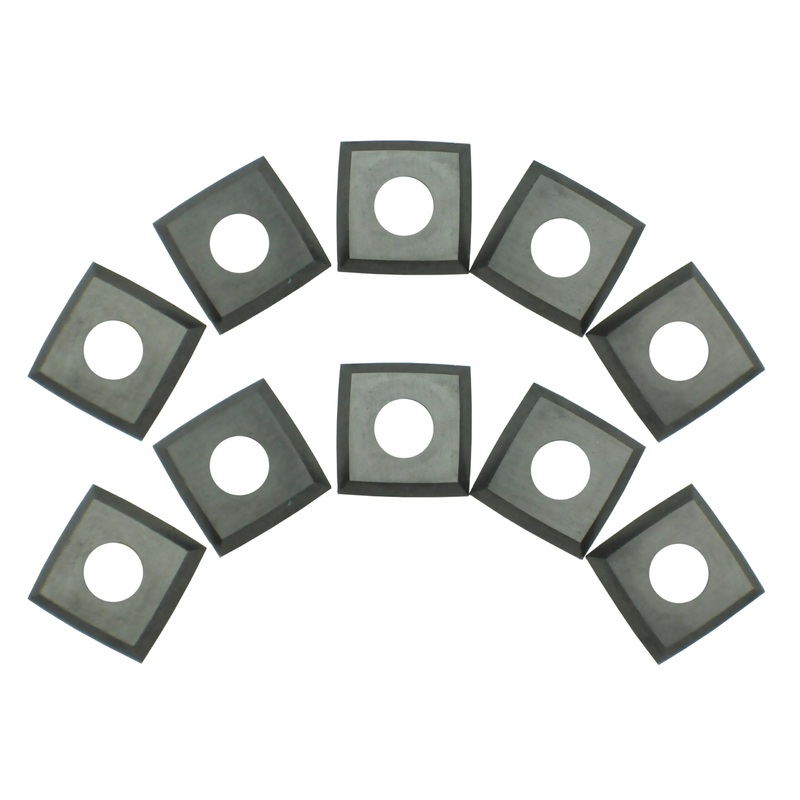 RIKON Carbide 4-Edge Helical Cutter Inserts 15mm X 15mm X 2.5mm (10 PACK)