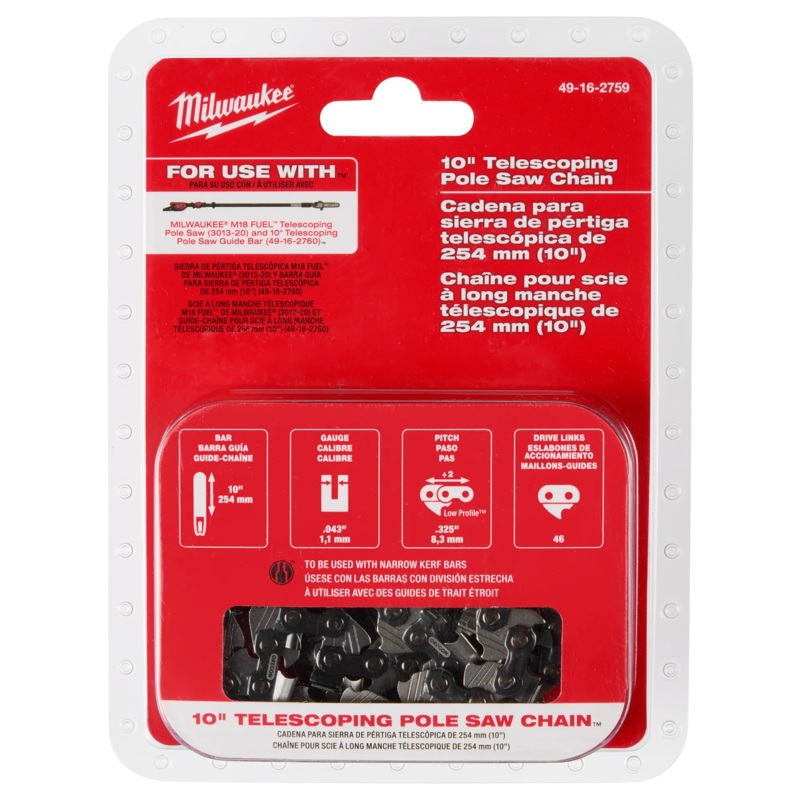 MILWAUKEE 10" Telescoping Pole Saw Chain