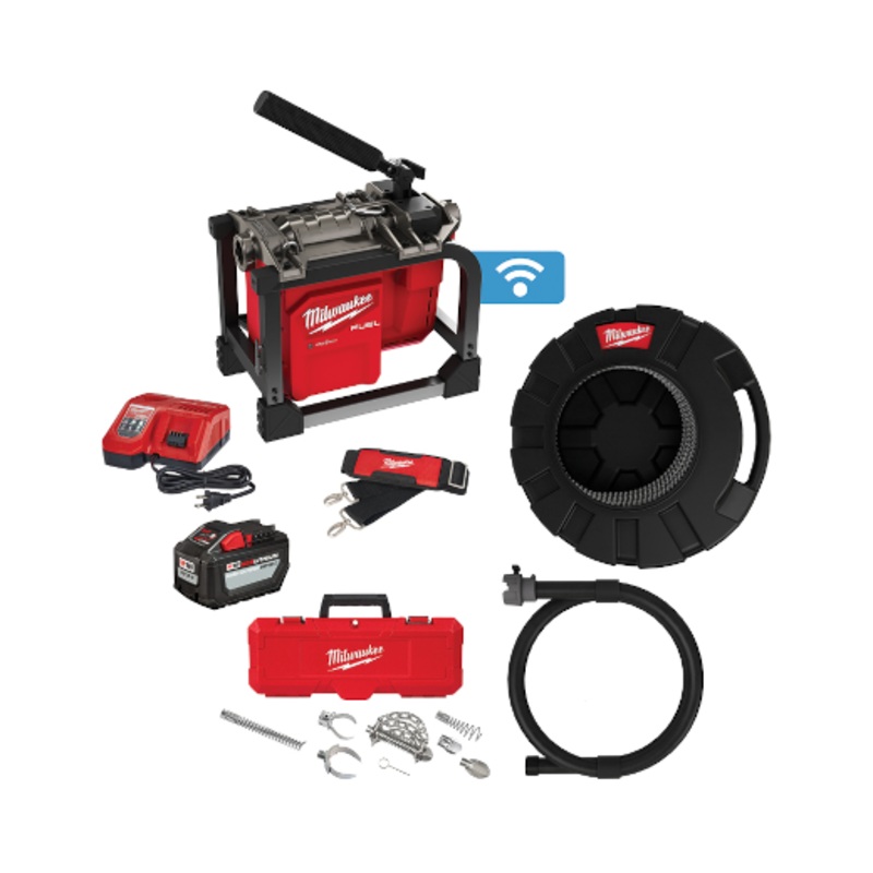 MILWAUKEE M18 FUEL Sectional Machine Kit w/ 7/8" Cable