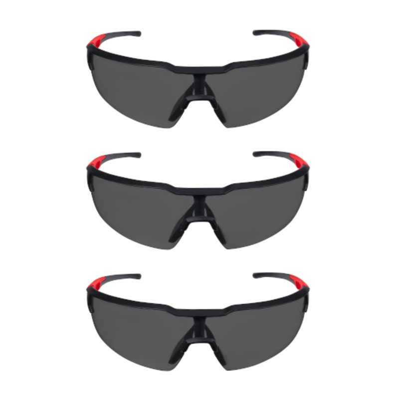 MILWAUKEE Safety Glasses - Tinted Anti-Scratch Lenses (3 PACK)