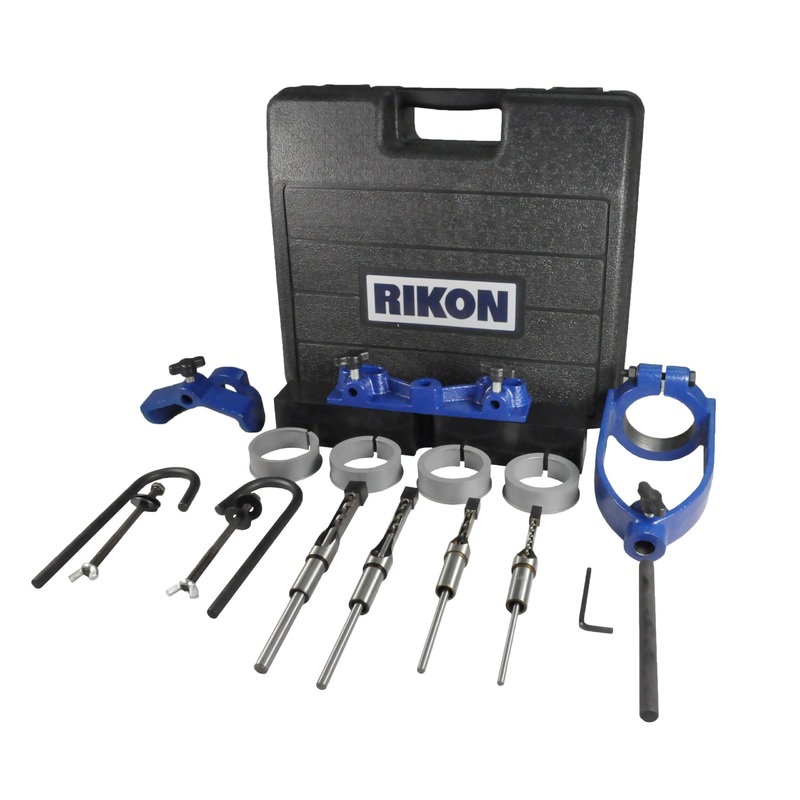 RIKON Morticing Attachment w/ Chisels Fits 13, 17, 20, 34 Drill Presses