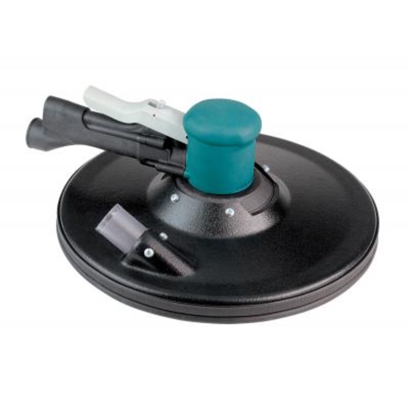 DYNABRADE 11" (279 mm) Dia. Two-Hand Gear-Driven Sander, Central Vacuum