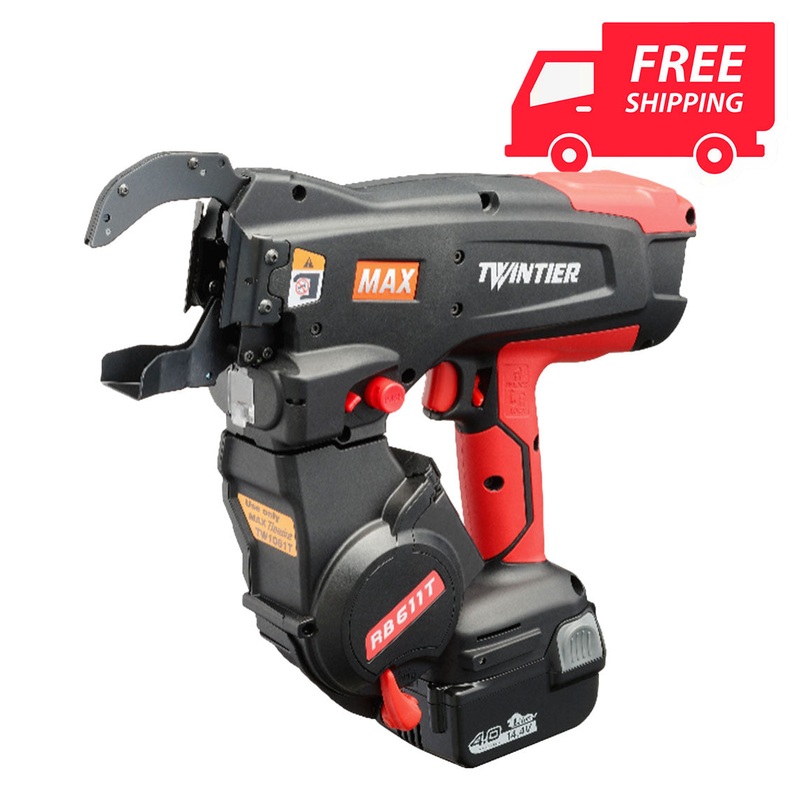 MAX Rebar Tying Tool Up To #9 X #10 w/ 19GA Wire Kit