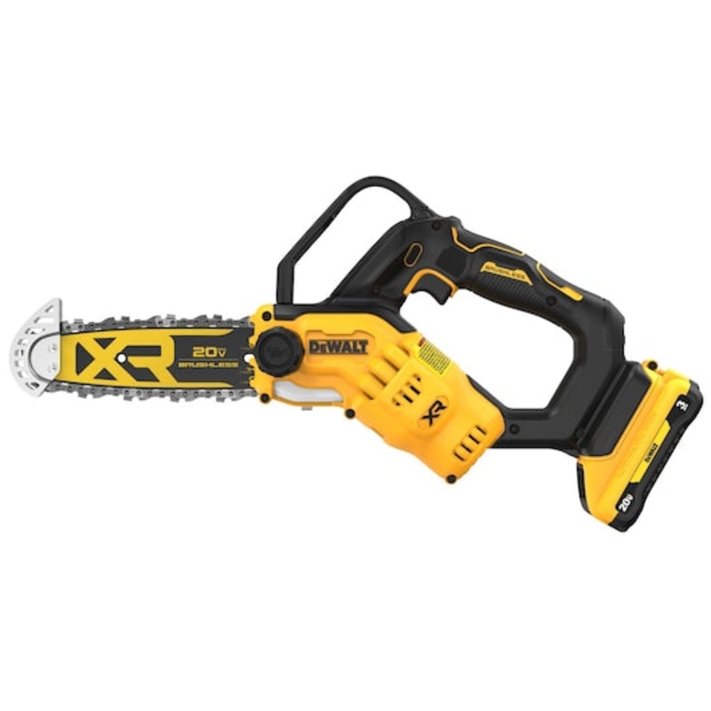 DEWALT 20V MAX* 8 in. Brushless Cordless Pruning Chainsaw Kit with 3 Ah Battery