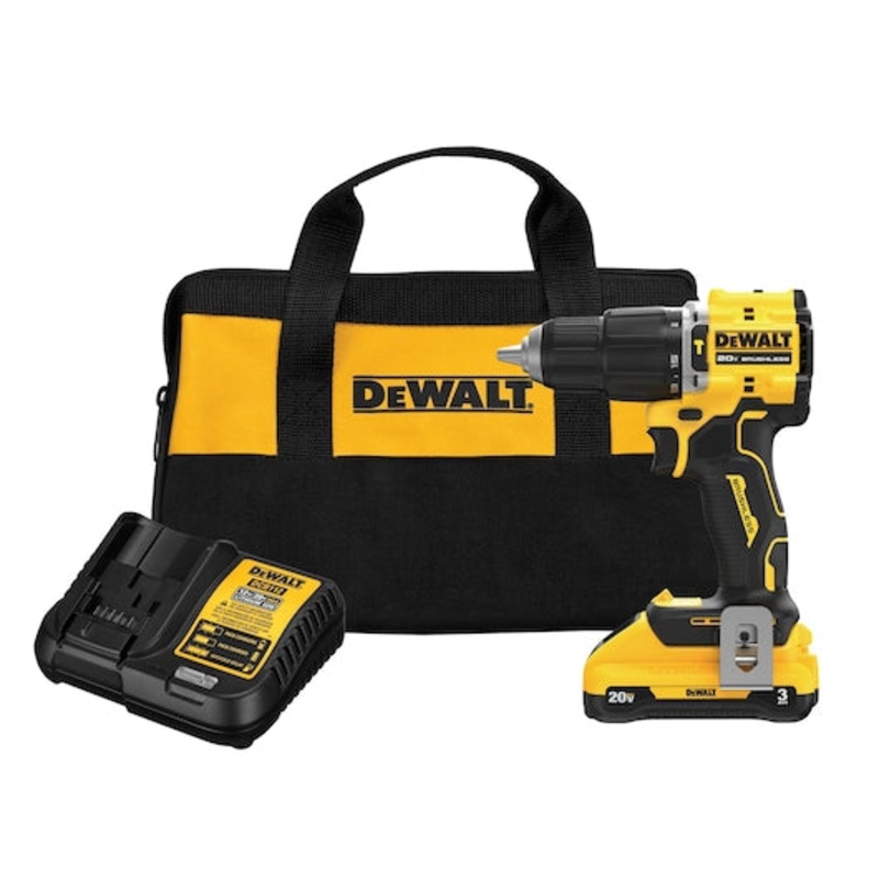 DEWALT ATOMIC 20V MAX* Brushless Cordless 1/2 in. Hammer Drill Kit