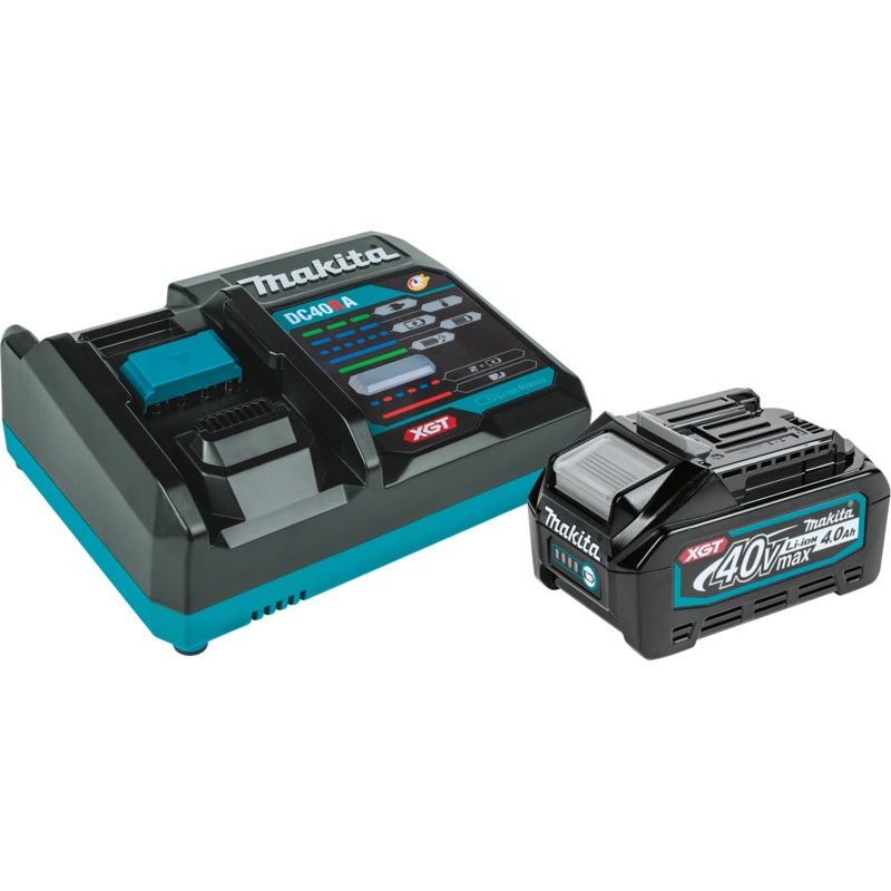 MAKITA 40V MAX XGT 4.0Ah Battery & Charger Starter Pack