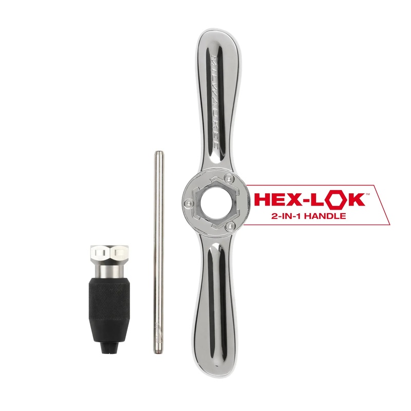 MILWAUKEE HEX-LOK 2-IN-1 Tap & Die Threading Handle & Tap Collet