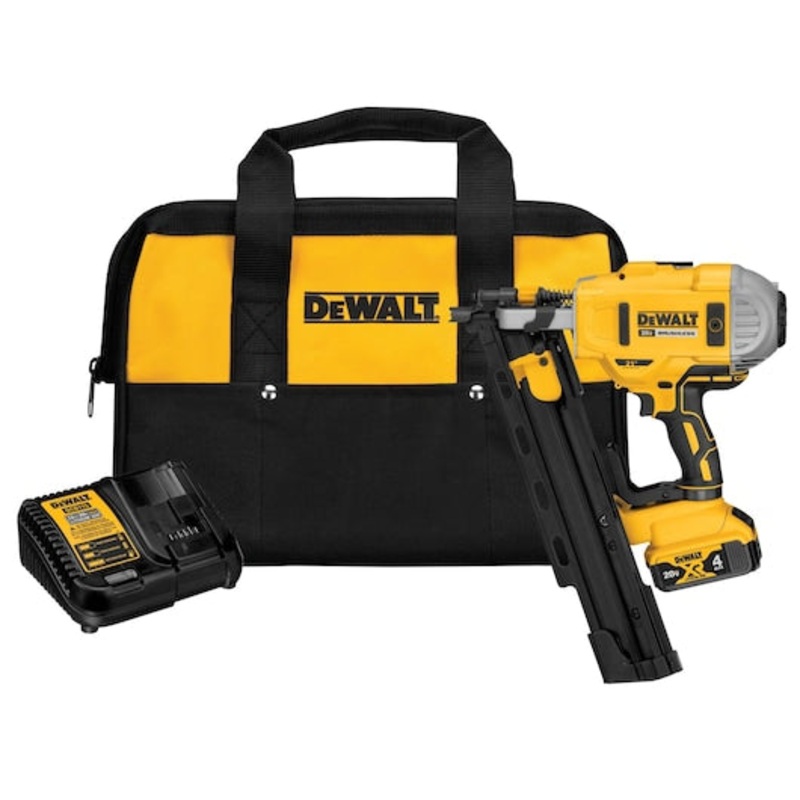 DEWALT 20V MAX* 21 Plastic Collated Framing Nailer Kit
