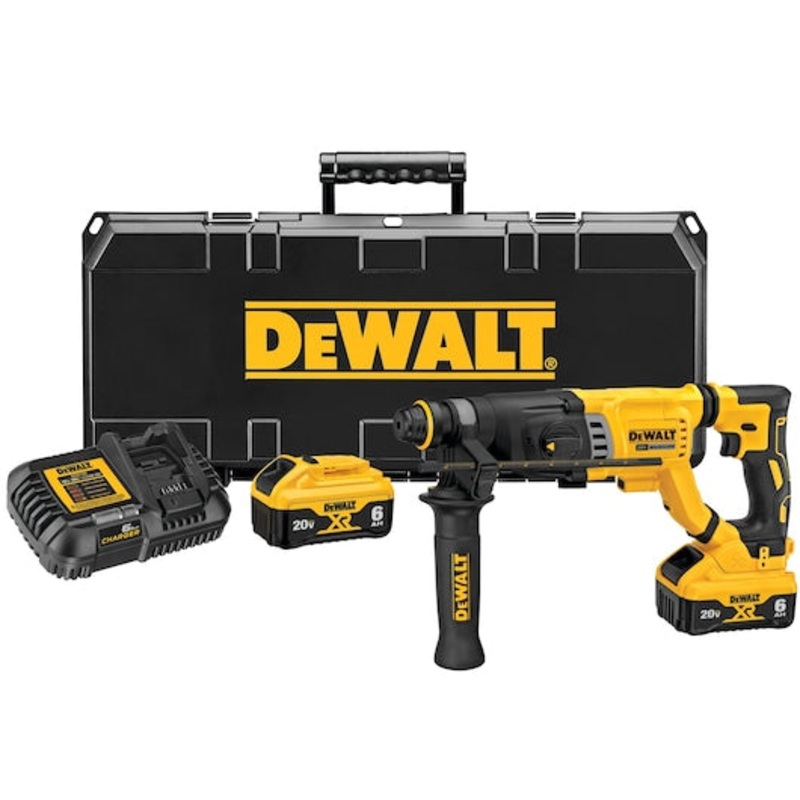 DEWALT 20V MAX* XTREME Cordless Brushless 1-1/8 in SDS+ Rotary Hammer Drill Kit (2) Lithium Ion Batteries with Charger