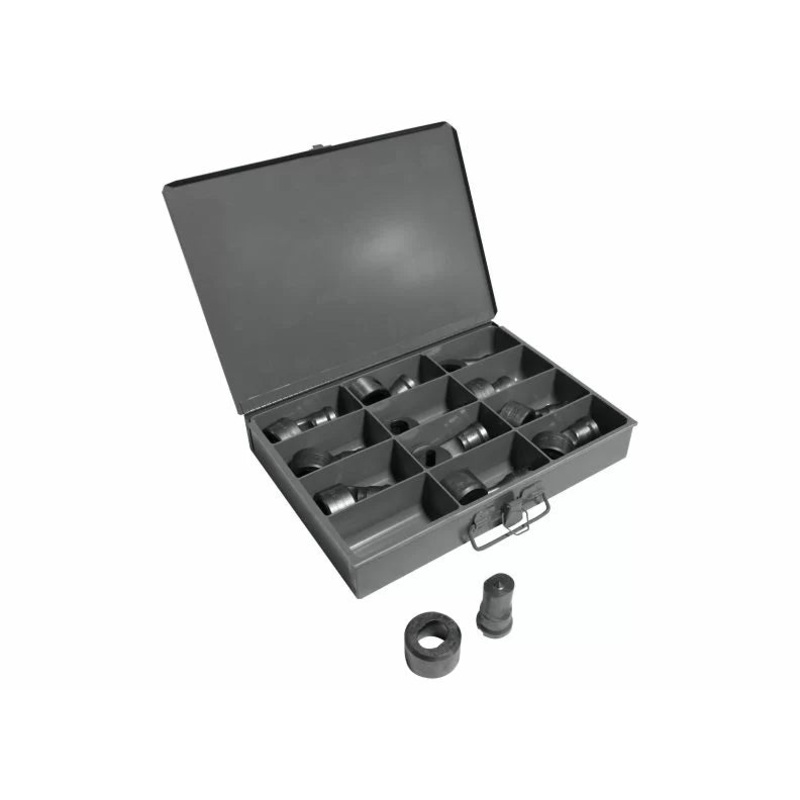 EDWARDS 12 PC. Oblong Punch & Die Set w/ Storage Case