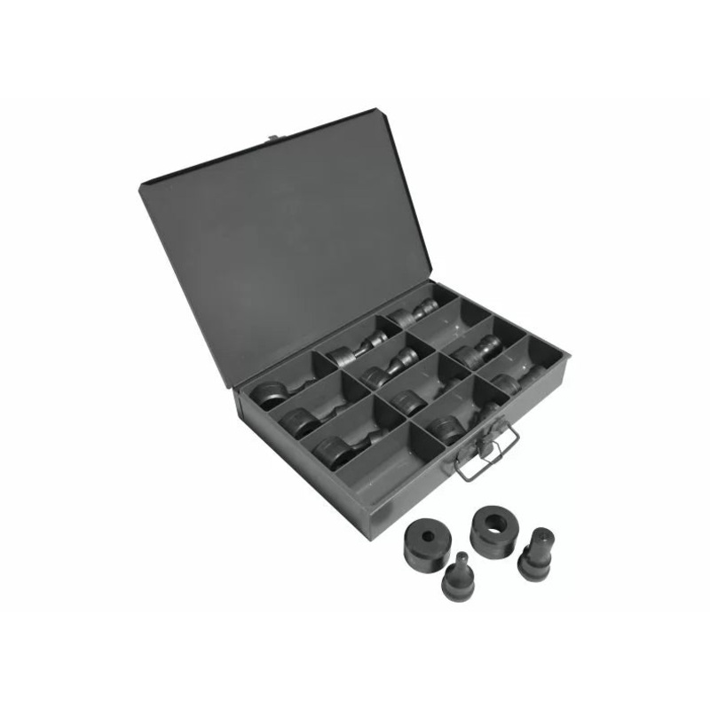 EDWARDS 12 PC. Round Punch & Die Set w/ Storage Case