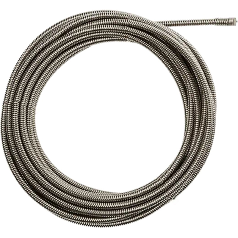 MILWAUKEE 1/2" X 50' Inner Core Coupling Drain Cleaning Cable w/ RUST GUARD Plating