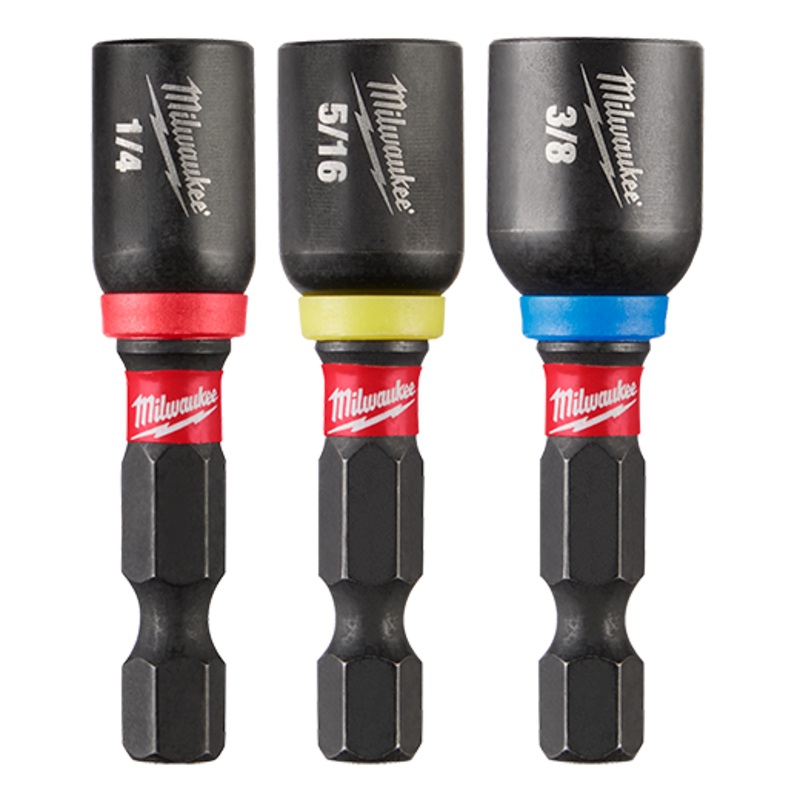 MILWAUKEE SHOCKWAVE IMPACT DUTY 1-7/8" Magnetic Nut Driver Set