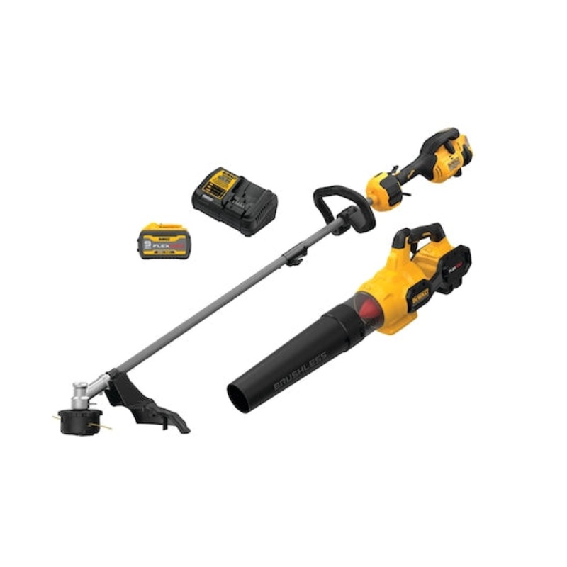 DEWALT 60V MAX* 17 in. Brushless Cordless Attachment Capable String Trimmer and Blower Combo Kit