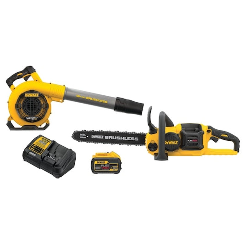 DEWALT 60V MAX* Chainsaw/Blower Combo Kit 9Ah