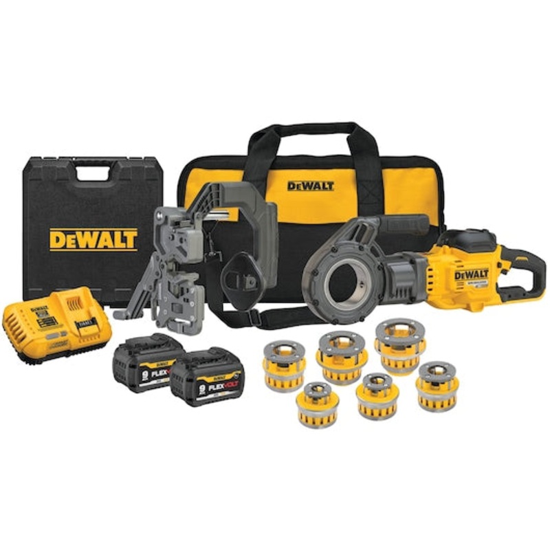 DEWALT FLEXVOLT 60V MAX* Cordless Pipe Threader Kit With Die Heads