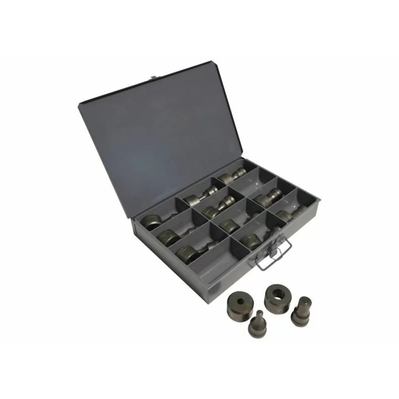 EDWARDS 12 PC. Round Metric Punch & Die Set w/ Storage Case