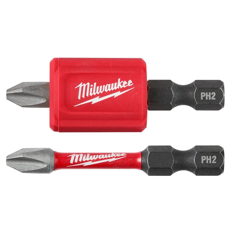 MILWAUKEE 3 PC. SHOCKWAVE IMPACT DUTY Magnetic Attachment & PH2 Bit Set