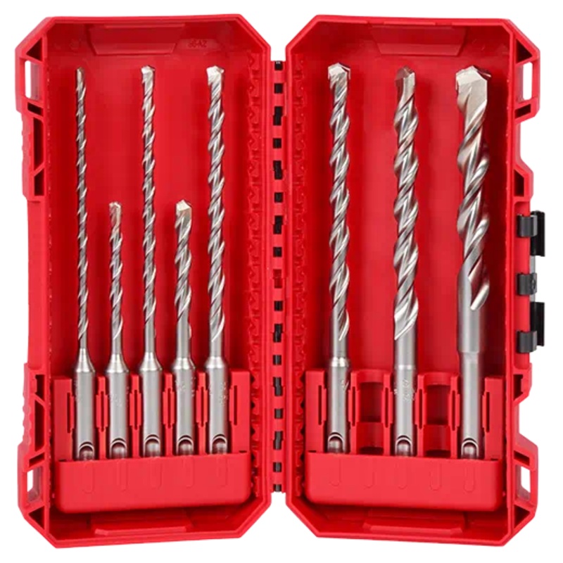 MILWAUKEE 8 PC. SDS PLUS M/2 2-Cutter Drill Bit Kit