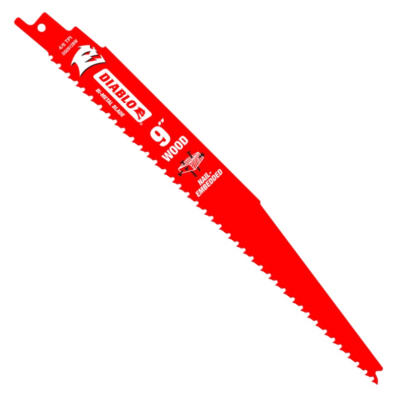 DIABLO 9" Bi-Metal Recip Blade For Nail Embedded Wood (2 PACK)