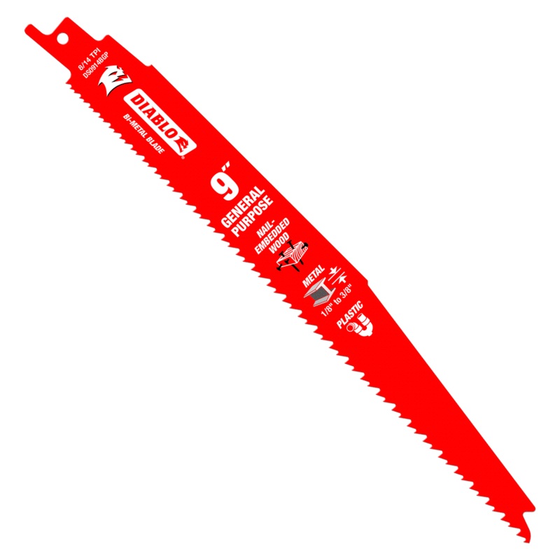 DIABLO 9" Bi-Metal Recip Blade For Nail-Embedded Wood, Metal, & Plastic (200 PACK)