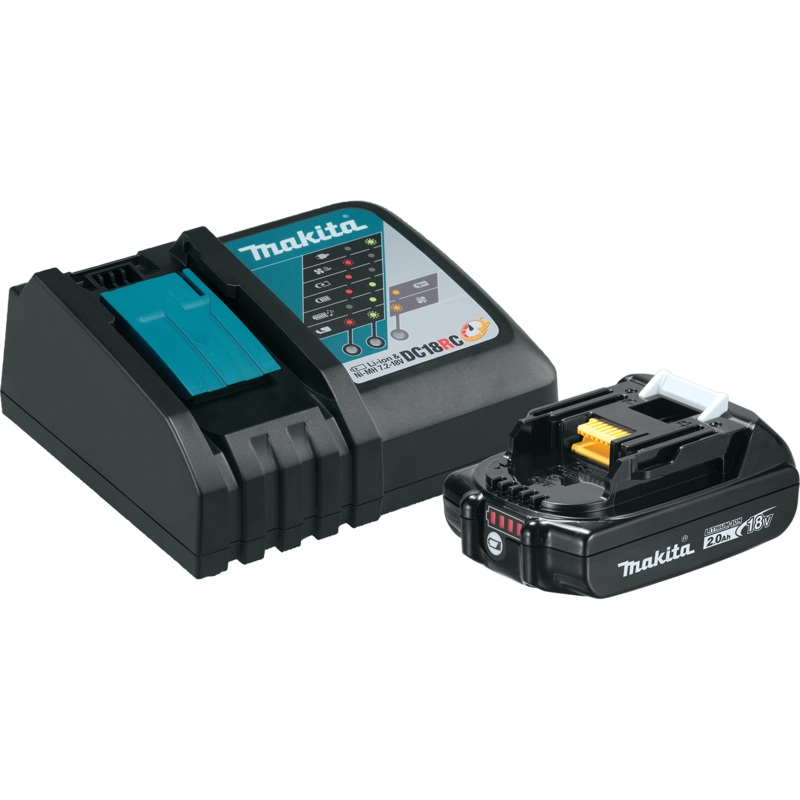 MAKITA 18V LXT 2.0Ah Compact Battery & Rapid Charger Starter Pack