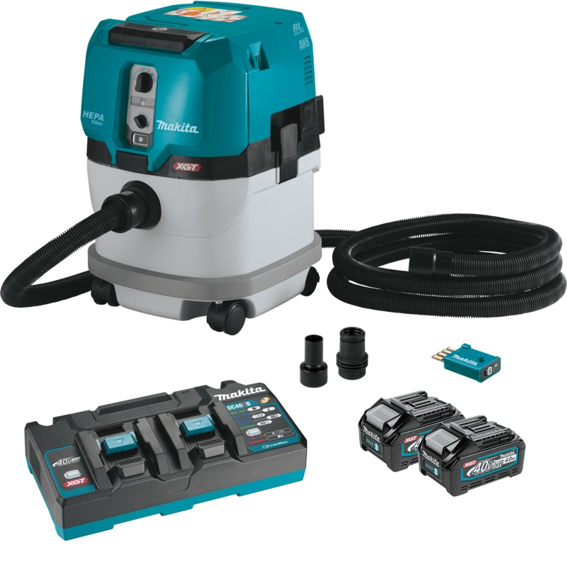 MAKITA 40V MAX XGT 4 Gallon HEPA Filter Dry Dust Extractor Kit