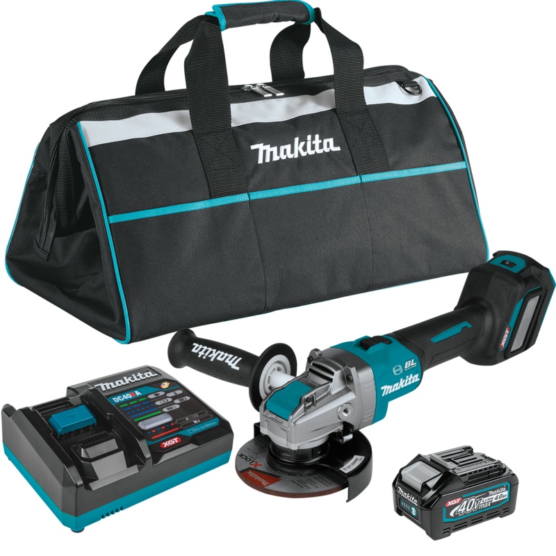 MAKITA 40V MAX XGT 41/2" / 5" XLOCK Angle Grinder w/ Electric Brake Kit