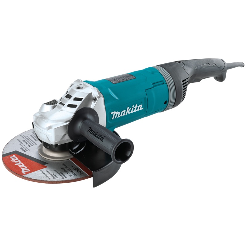 MAKITA 9" Angle Grinder, w/ Rotatable Handle, & LockOn Switch