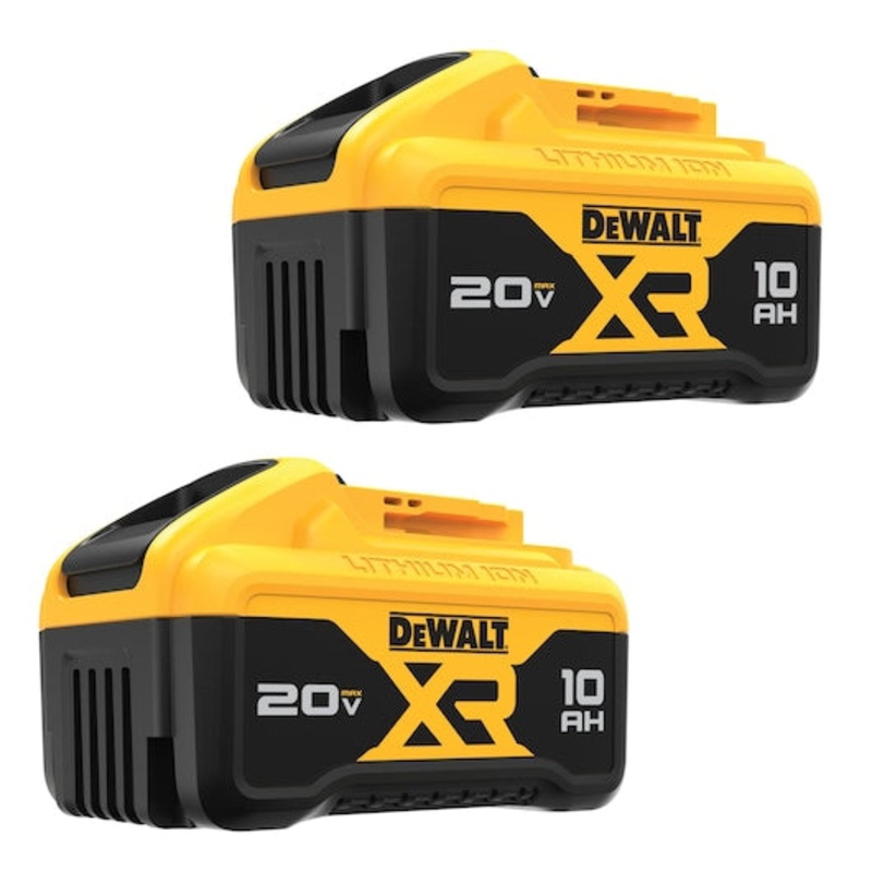 DEWALT 20V Max 10.0Ah Lithium Ion Battery 2 Pack