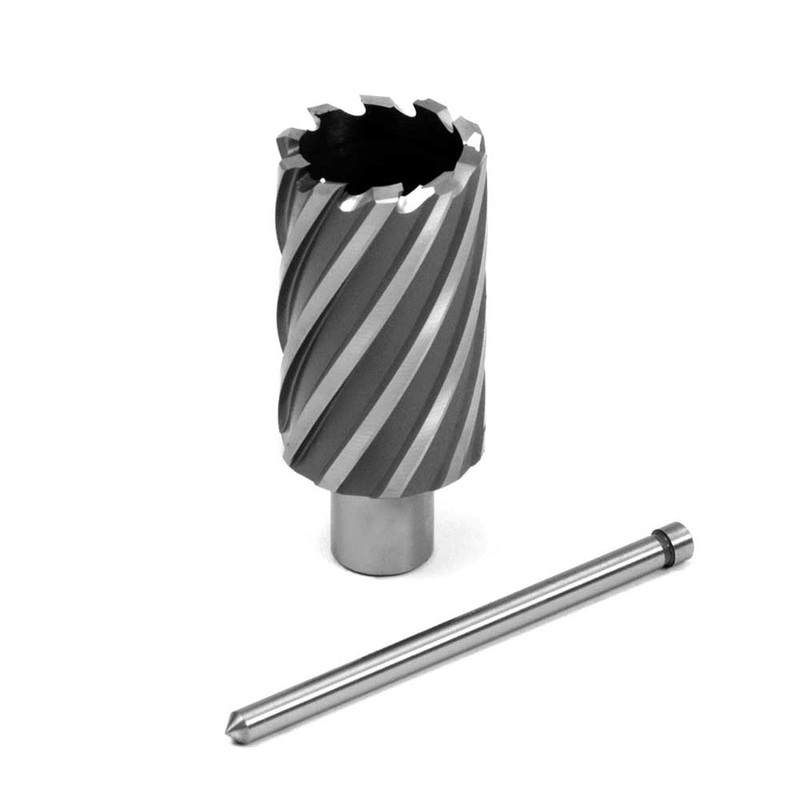 EVOLUTION 1-1/16" Width X 2" Depth Annular HSS Cutter w/ 3/4" Weldon Shank & Pilot Pin Included