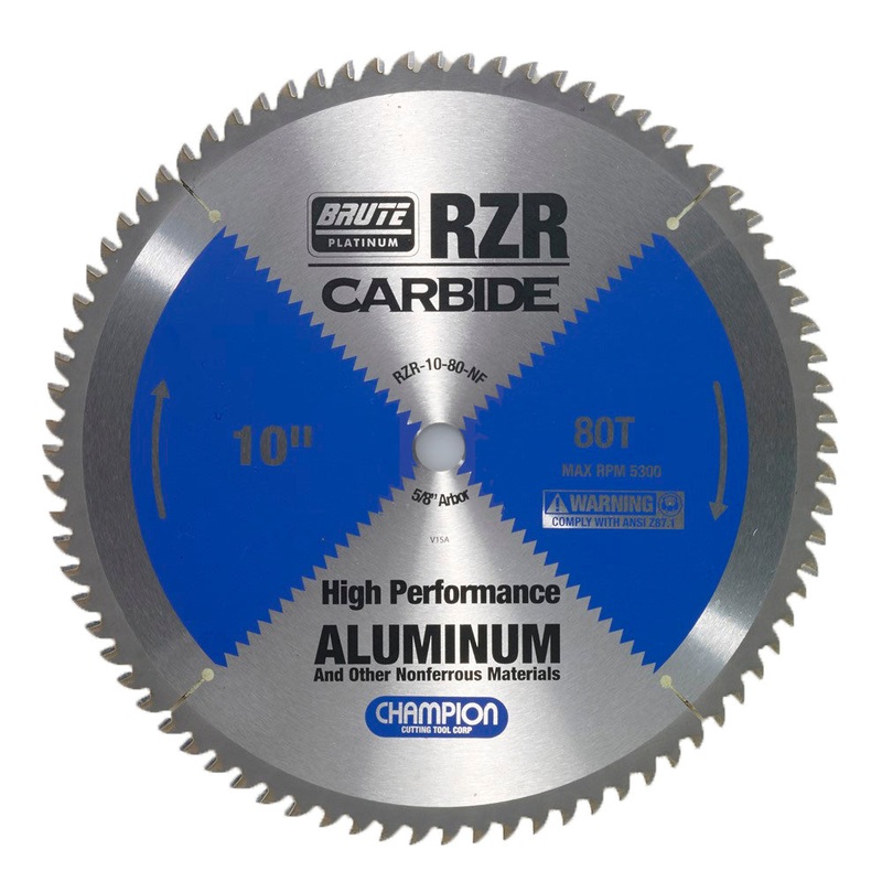 CHAMPION 10" 80T Brute RZR Carbide Circular Saw Blades