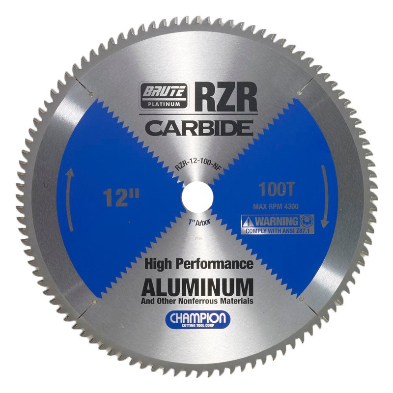 CHAMPION 12" 100T Brute RZR Carbide Circular Saw Blade