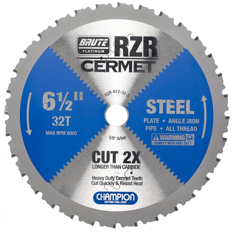 CHAMPION 6-1/2" 32T Brute RZR Cermet Circular Saw Blade