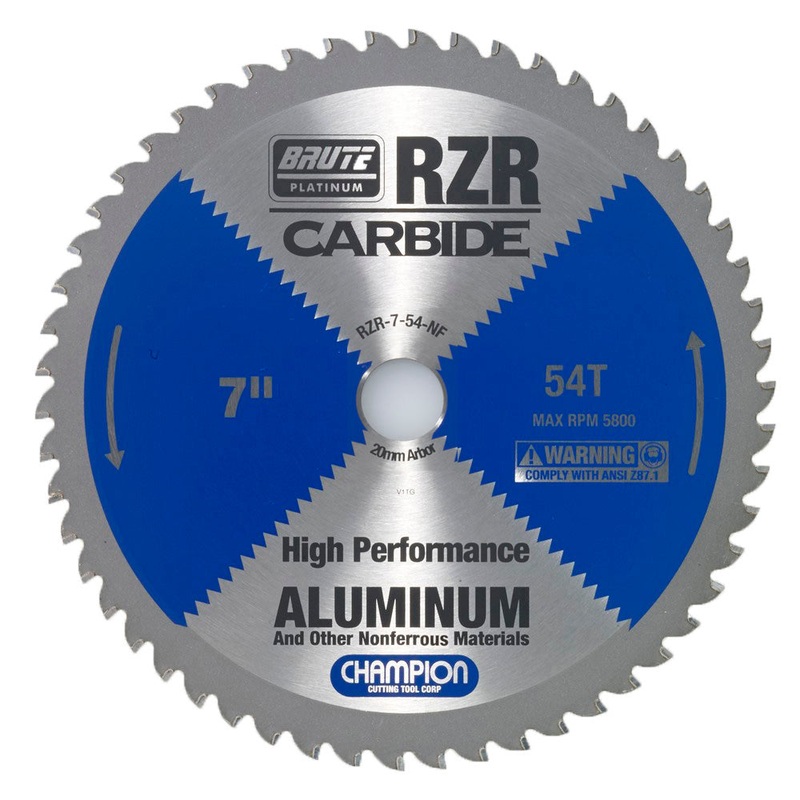 CHAMPION 7" 54T Brute RZR Carbide Circular Saw Blade