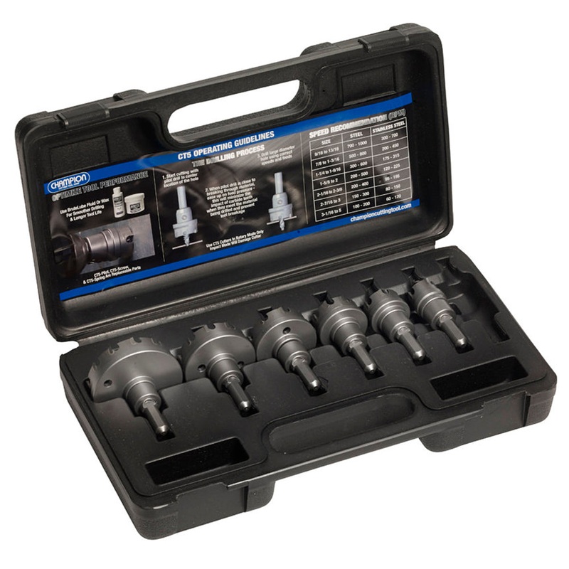 CHAMPION 7 PC. Carbide Tipped Hole Cutter Set
