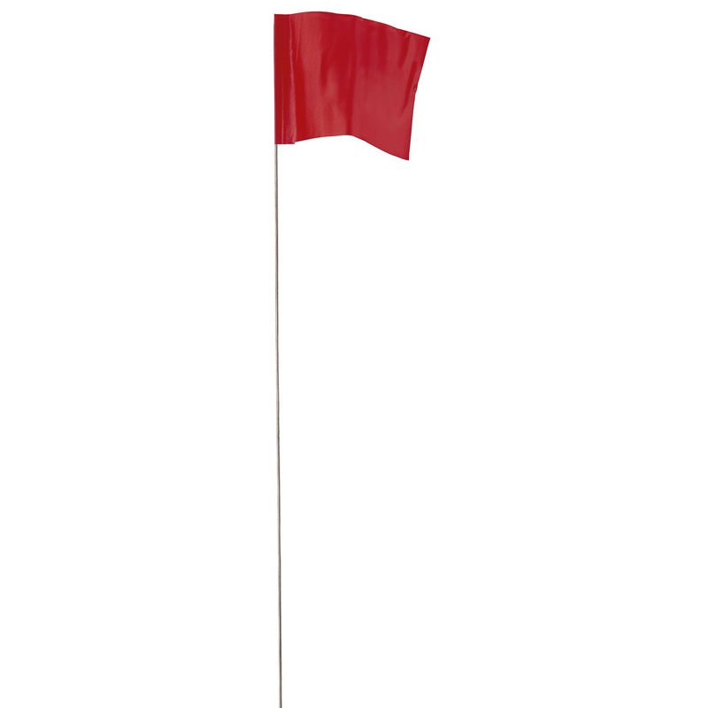 EMPIRE 2 1/2 X 3 1/2 Red Stake Flags (100 PACK)