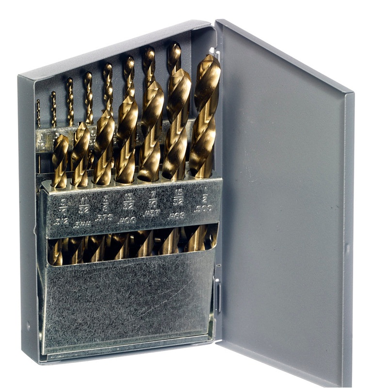 CHAMPION 15 PC. Black & Gold Drill Set