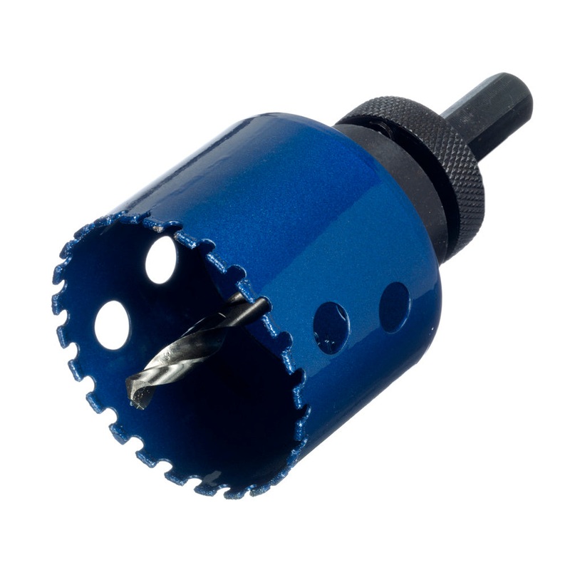 CHAMPION Hole Saw Hex Shank Arbor + Pilot: Sizes 3/4 To 1-1/8