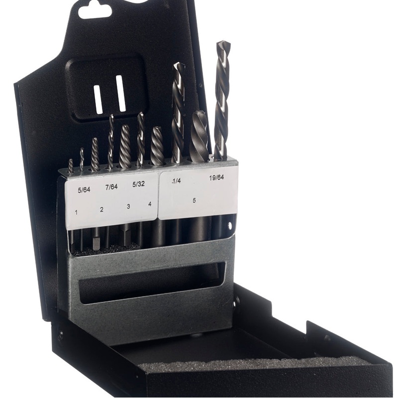 CHAMPION Left Hand Drill / Screw Extractor Set