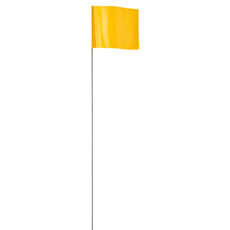 EMPIRE 2 1/2 X 3 1/2 Yellow Stake Flags (100 PACK)