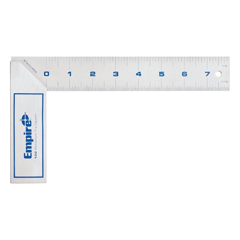 EMPIRE 8" TRUE BLUE Try Square