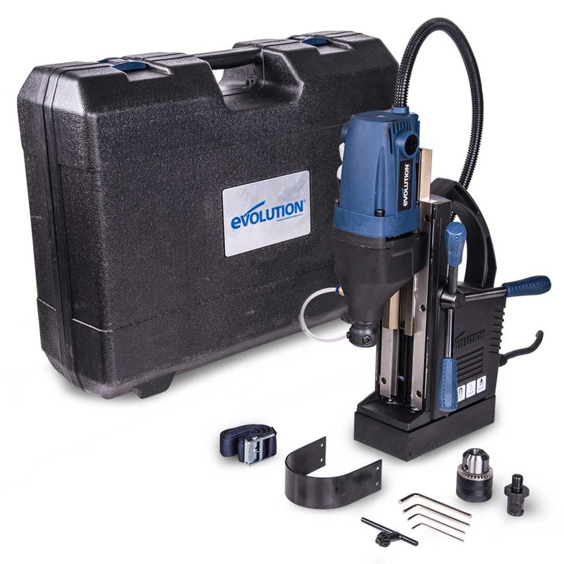 EVOLUTION 1-1/8" Magnetic Drill w/ Carry Case