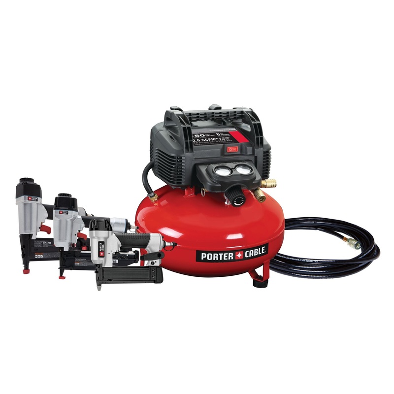PORTER CABLE 3-Nailer & Compressor Combo Kit
