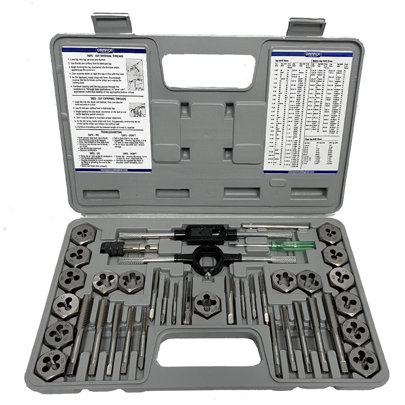 CHAMPION 39 PC. Metric Tap & Die Set