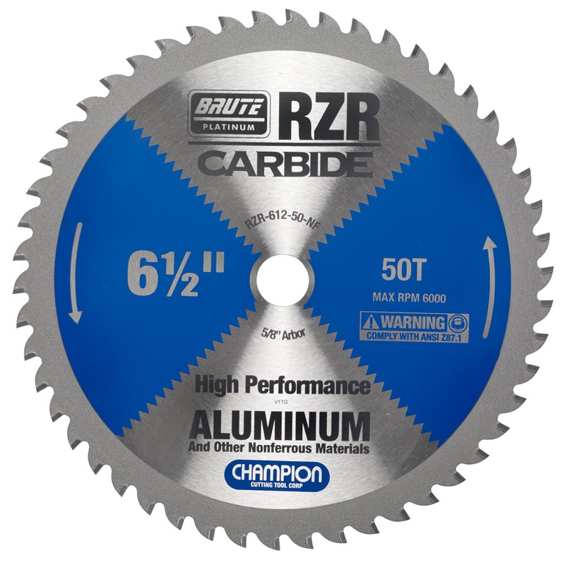 CHAMPION 6-1/2" 50T Brute RZR Carbide Circular Saw Blade